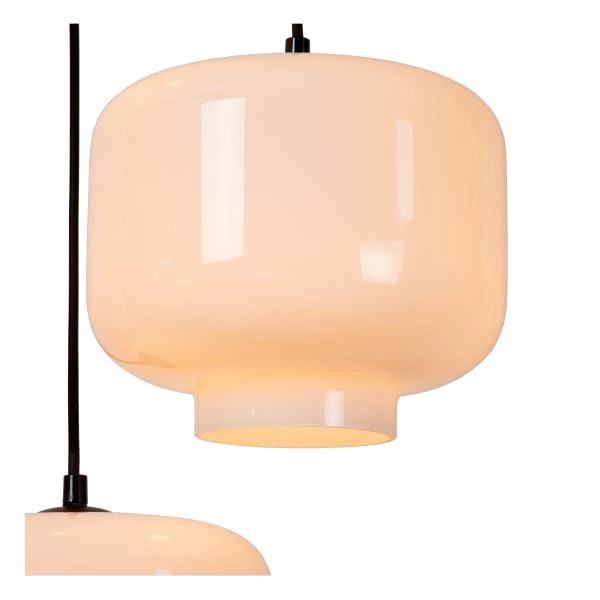 Lucide MEDINE - Pendant light - Ø 46 cm - 3xE27 - Opal - detail 1